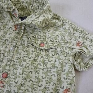 Y2k Lizards Casual Buttondown Shirt 2t/3t